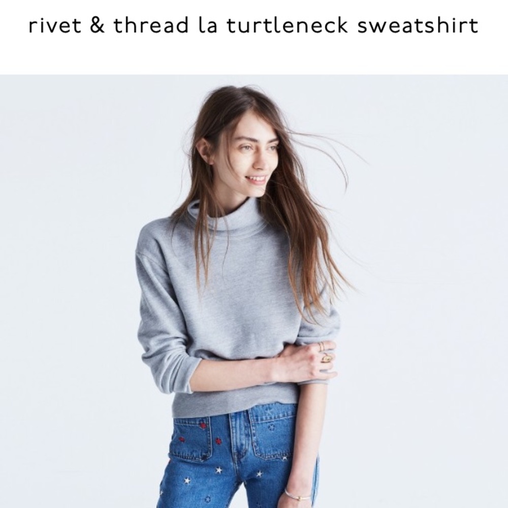 Rivet & Thread la turtleneck sweatshirt